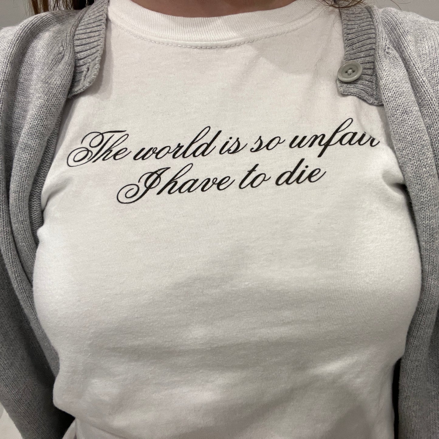 SO UNFAIR BABY TEE. (premium)