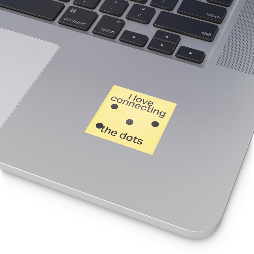 Dots Square Vinyl Sticker